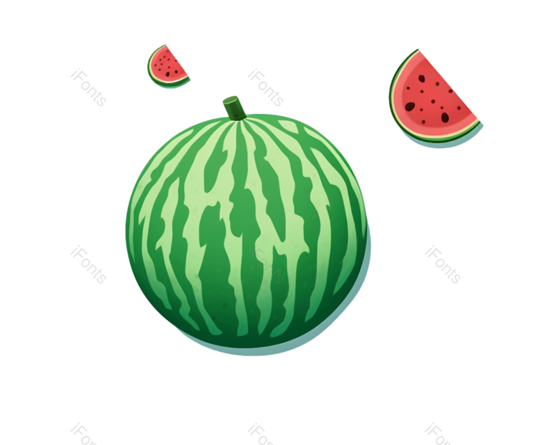 西瓜图片,夏至元素,元素PNG,清新免抠素材
